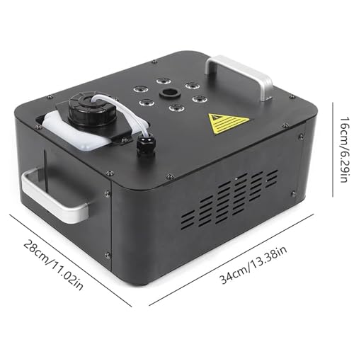Máquina de humo TsoLay para escenario, 1200W, pulverización vertical, con 6 luces LED RGB y control remoto, para fiestas, Halloween y efectos de escenario miniatura 5