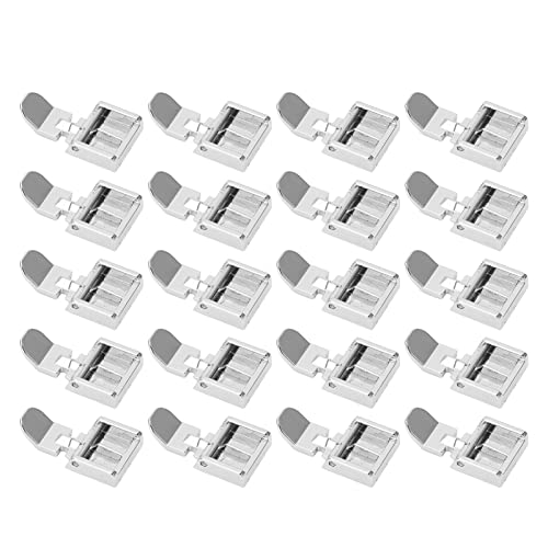 20 Pzas Pie Prensatela Cierre Invisible Acero Inoxidable miniatura 4