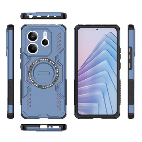 ϏՌgѓdbP[X Xiaomi Redmi Note 14 5G()Ή t{fBϏՌn[h^\bhT|[gCX[dP[X(Blue)
