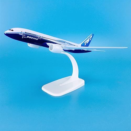 Avión Boeing B787 miniatura 18 cm escala 1:300 adorno de metal para despacho de pilotos 5