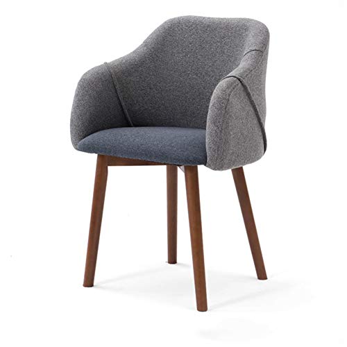 BBSYHUMM Kitchen Chair, Soft Skin-friendly, Beech Wooden Chair leg, Strong Load-bearing, Breathable Comfort, Home Leisure Chair, Study Desk Chair, Modern Minimalist Dining Chair (Color : Gray)