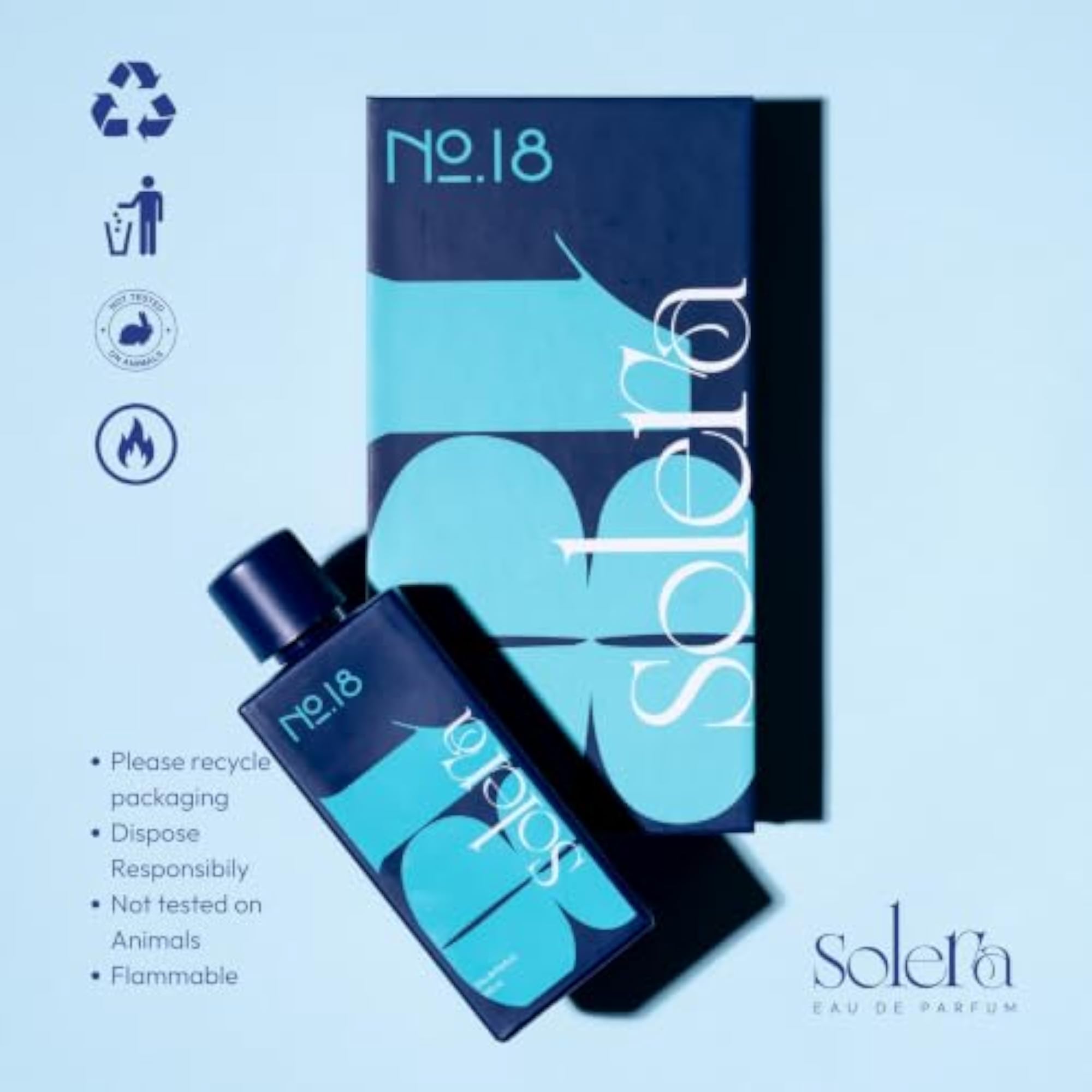 No.18 Eau De Parfum, Fresh Mint Citrus Fragrance, 100ml