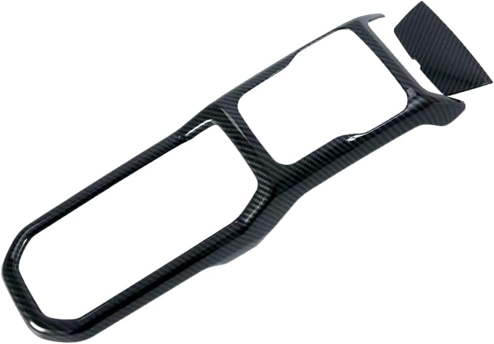ITrims for Jeep Wrangler JL 2018-2022 Gladiator JT 2020 2021 2022 Truck Car Accessories Gear Shift Box Panel Cover Trim Car Styling Decoration 2PCS ABS Carbon Fiber LHD