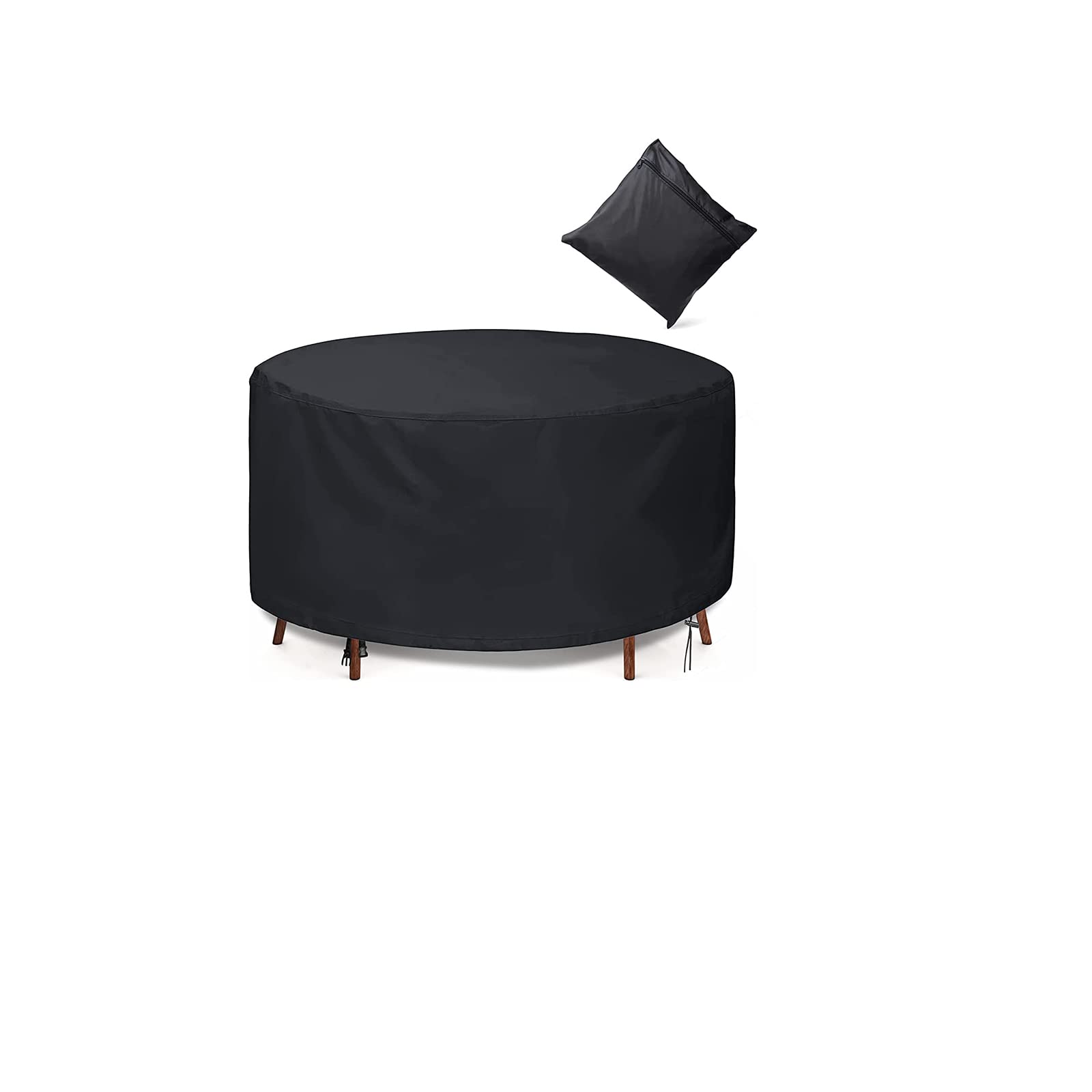 Housse table de jardin ronde pour protéger votre mobilier de terrasse l'hiver