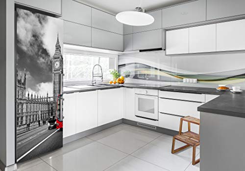 Vinilo Adhesivo para Nevera de 70x190 cm con Diseño de Big Ben Londres 3