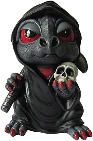 World of Wonders Dreamland Dragons Fantasy Home Decor Figurines (Carnelian Grim Reaper)