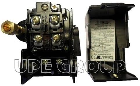 ARC-POWER 25 Amp Pressure Control Switch Valve for air Compressor 140-175 1 Port