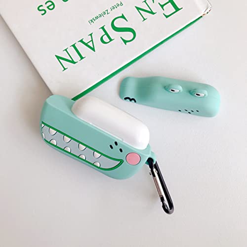 3pcs Lovely Protector Pro Headphone for Cover Shell Silicone Compatible Crocodile Head Earphone Case