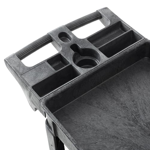 Dryser Utility Cart with Wheels, 40\" x 17\" Heavy Duty 550 lb. Capacity with Shelves - 3 Tier Rolling Cart with Two 5\" Swivel Casters for Warehouse, Garage, Cleaning