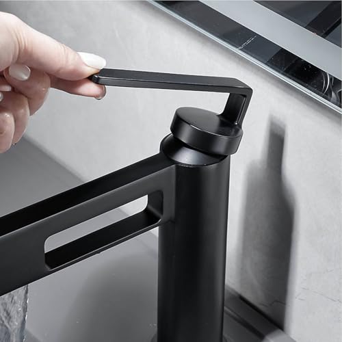 Robinet lavabo moderne effet cascade pour vasque de salle de bain