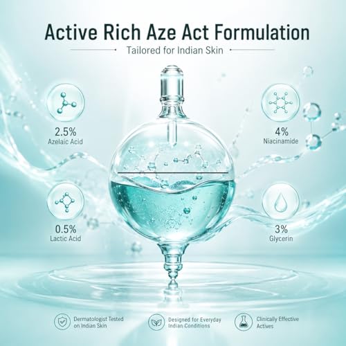 Image of Dermafique Acne Spot Corrector 10ml |Clinically tested to reduce Acne Severity in 1 Day* |2.5% Azelaic Acid | Oily /Acne Prone /Dry /Sensitive Skin | DermatTested on Indian Skin| Anti-Acne Solve |Women & Men