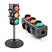 TTETTZ Simulation Traffic Signs Light Model Pretend Play Toy with Light and Music Education Traffic Light