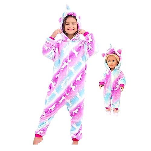 FZOSM Cute Girls Unicorn Halloween Costume Cosplay Onesie