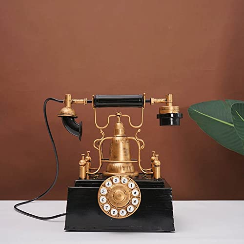 Teléfono antiguo vintage para salón clásico y decoración de oficinas elegantes en hierro 2
