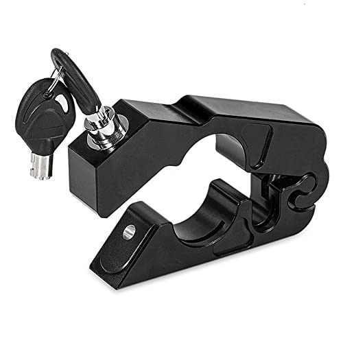 Soosee Motorcycle Lock - Universal  Alloy Cnc Motorcycle Handle Throttle Grip Security Lock With 2 Keys To Secure A Bike, Scooter, Moped Or Atv In Under 5 Seconds #TOP2