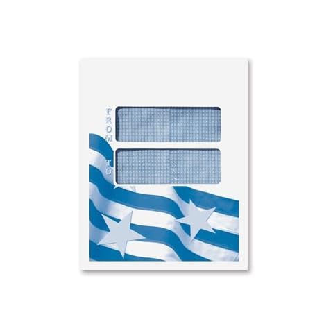 EGP 1040 Tax Return Double Window Mailing Envelope, Quantity 100, Moisture Seal Cover