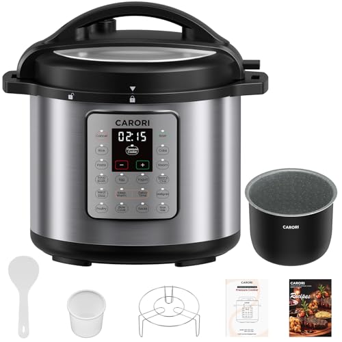 12-in-1 Electric Pressure Cooker 8 Quart Silver