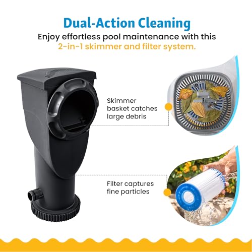 Image of Funsicle SkimmerPlus 1,500 GPH Filter Pump for Above Ground Swimming Pools