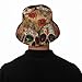 Sugar Skulls Butterfly Print Fashion Unisex Bucket Hat Wide Brim Sun Protection Foldable Double Sided Printed Sun Hat Black