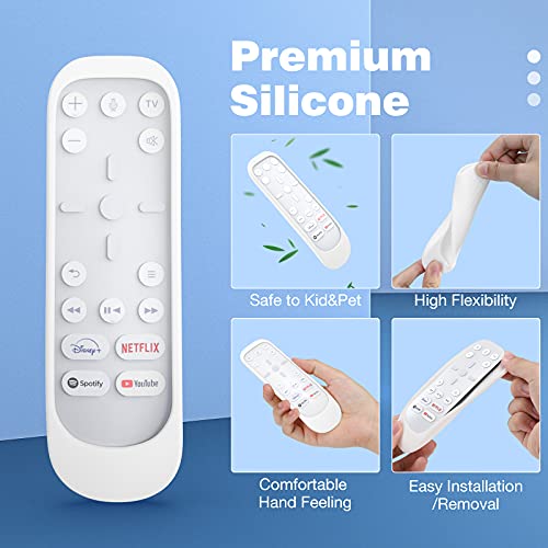 image for MoKo Silicone Cover for PS5 Media Remote, 2PACK Protective Case Sleeve