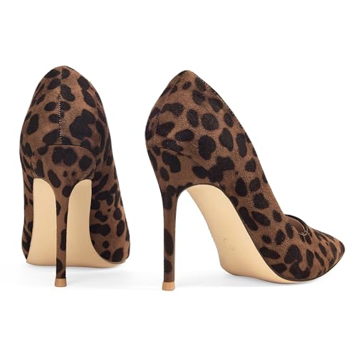 Image of Elisabet Tang High Heels, Womens Pointed Toe Slip on Stilettos Party Wedding Pumps Basic Shoes