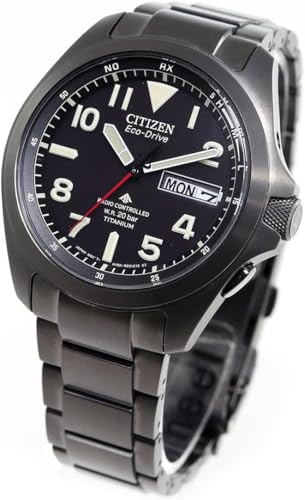 [CITIZEN] 腕時計 PROMASTER (電波時計 / 20気圧 防水/デイ&デイト) AT6085-50E 軽量 チタン 光発電エコ・ドライブ LANDシリーズ サファイアガラス メンズ ビジネス アウトドア アナログ 見やすい 夜光 日付 秒針 ギフト 電波ソーラー 商品画像14