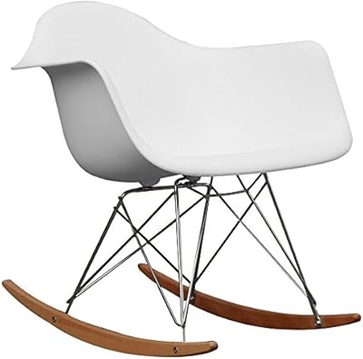 Baxton Studio Letterio White Cradle Chair