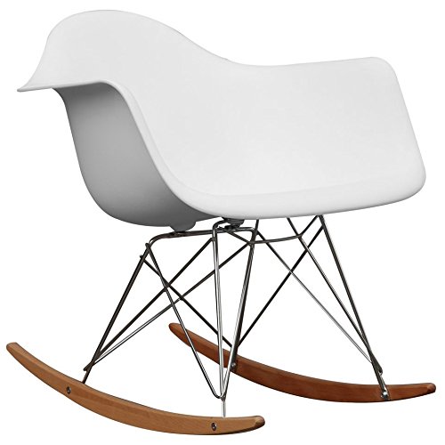 Baxton Studio Letterio White Cradle Chair #TOP23