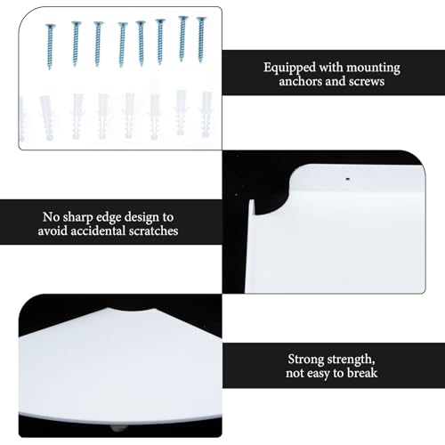 Étagères d'angle en acrylique blanc de qualité supérieure pour hôtellerie