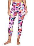 RBX Active Women's Seasonal Printed Capri Length Yoga Leggings