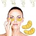 WEIDA SIGN 24K Gold Eye Treatment Mask Collagen Eye Mask Anti Age Under Eye Patches Anti Wrinkle Products with Hyaluronic Acid, Moisturiser for Under Eye Wrinkles, Eye Bag Removal (20pair)