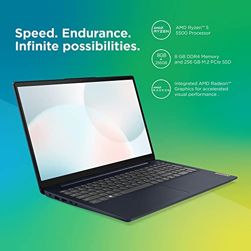 Image of 2021 Lenovo IdeaPad 3 15.6 inch FHD Business Laptop AMD Ryzen 5 Qud-Core 3500U 16GB DDR4 256GB NVMe SSD AMD Radeon Vega 8 HDMI Webcam Google Classroom Abyss Blue Windows 10 Pro w / RE USB 3.0 Flash Drive