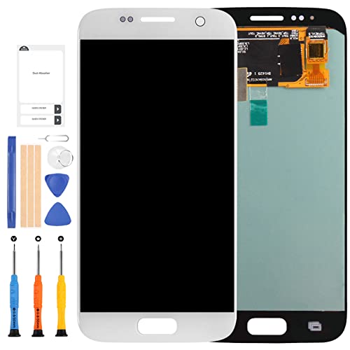 OLED per Samsung Galaxy S7 G930 Sostituzione dello Schermo G930F G930FD G930W8 5.1 Display LCD Touch Digitizer Assembly Kit di Riparazione Non Originali e Non per S7 Edge Argento