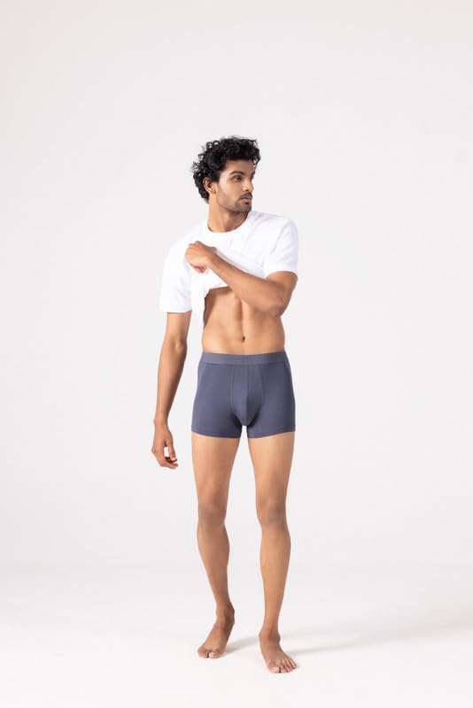 Image of HIELABS Micromodal Pouch Underwear for Men | Regular Fit Trunk | Ultra Soft & Breathable | Anti Odour | Ultrasoft Waistband | Men AllDayFit | Pack of 1 | Sizes S, M, L, XL, 2XL,3XL,4XL,5XL