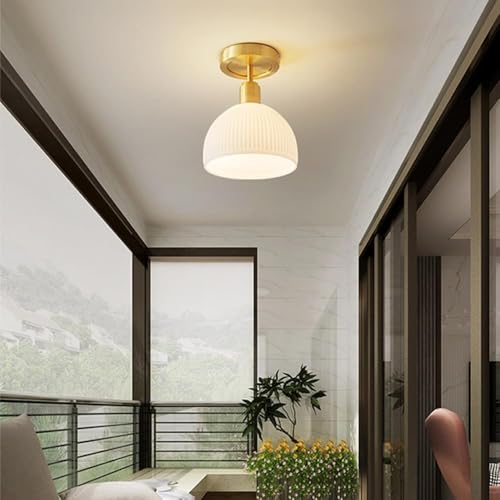 Plafonnier semi-encastré pour plafond bas avec éclairage doux - 4