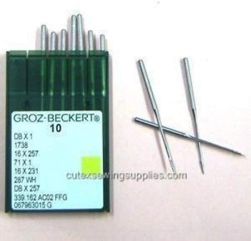 100 Groz Beckert 16X231 16X257 DBX1 Sewing Machine Needles (Size 10 (metric 70))