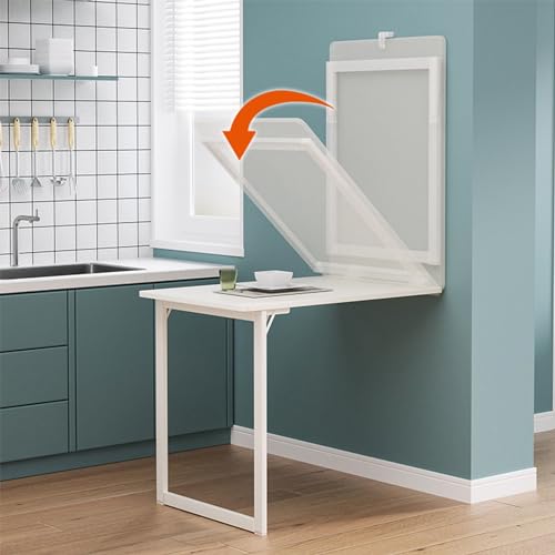 省スペースの壁掛け式折りたたみダイニングテーブル - 小さなスペース