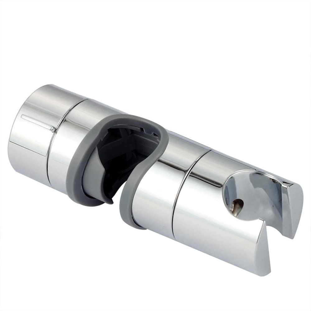 Regulowany zapasowy uchwyt prysznicowy chromowany uchwyt prysznicowy obracany o 360° uchwyt do łazienki 18-25 mm średnica ABS chrom