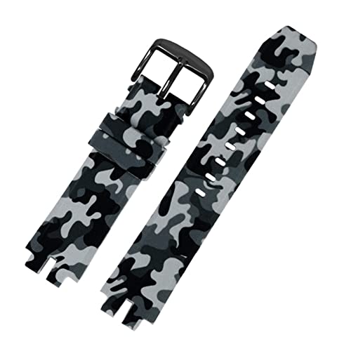 Accessoires de bracelet de montre en silicone pour Casio PRW3000 6000 noir