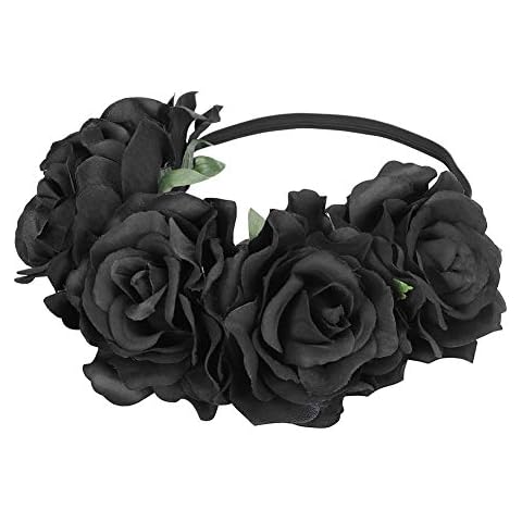 Handmade Gothic Flower Crown Headband Cover