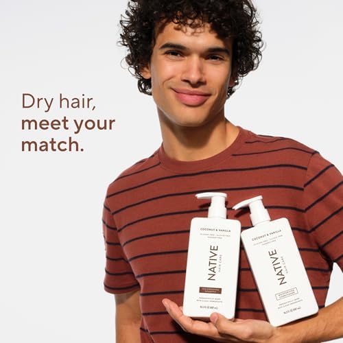 Native Coconut & Vanilla Shampoo and Conditioner Contain Naturally Derived Ingredients | All Hair Types, Color & Treated, Fine to Dry Damaged, Sulfate & Dye Free - 2-Pack - 5