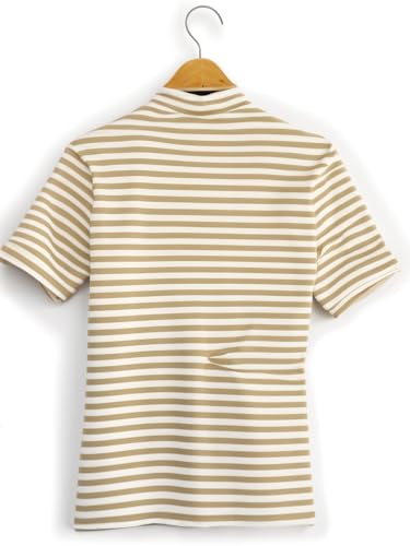 Image of Mack Jonney Men's Striped Cotton Rich Polo T Shirt | Collar Tshirts | Half Sleeves | Stripe-Regular Fit-MACK640682
