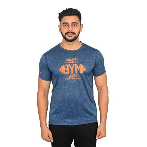 Silver-Energy-B Men's Round Neck T-Shirt (Blue)