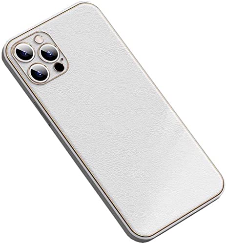 Coque en cuir iPhone 13 Pro Max antichoc élégante et fine avec protection caméra intégrée