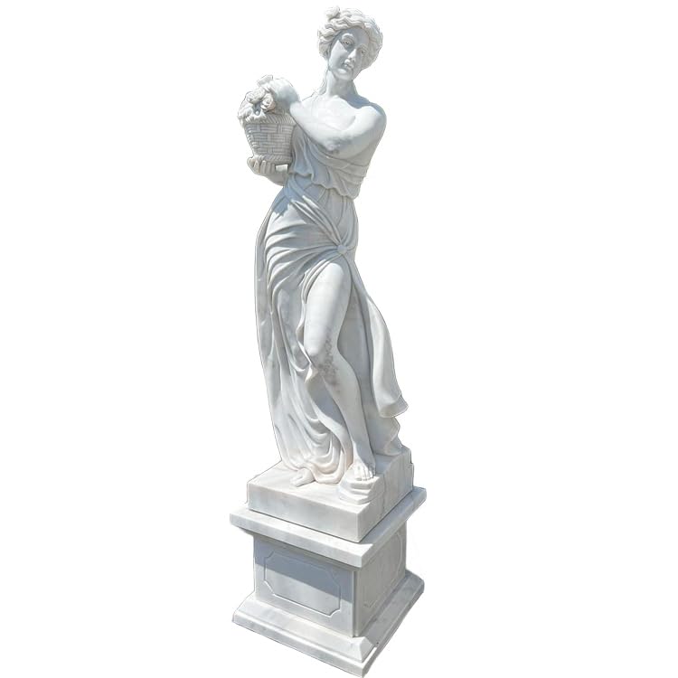 Amazon.co.jp: 天然大理石彫刻 花かごを持つヴィーナス (春) H200cm