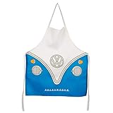 Puckator Volkswagen Bulli VW Bus T1 Blau Schürze aus Baumwolle