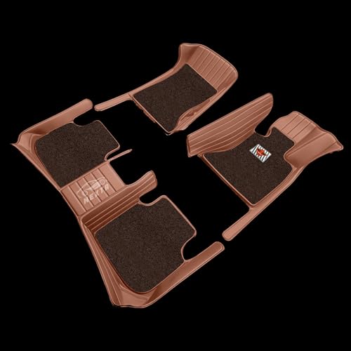 Image of 10D Car Floor Mat for Tata Sierra Ev | Nappa Leather | Luxurious & Elegant Look | 100% Waterproof and Washable | Custom Fitted |- Tan