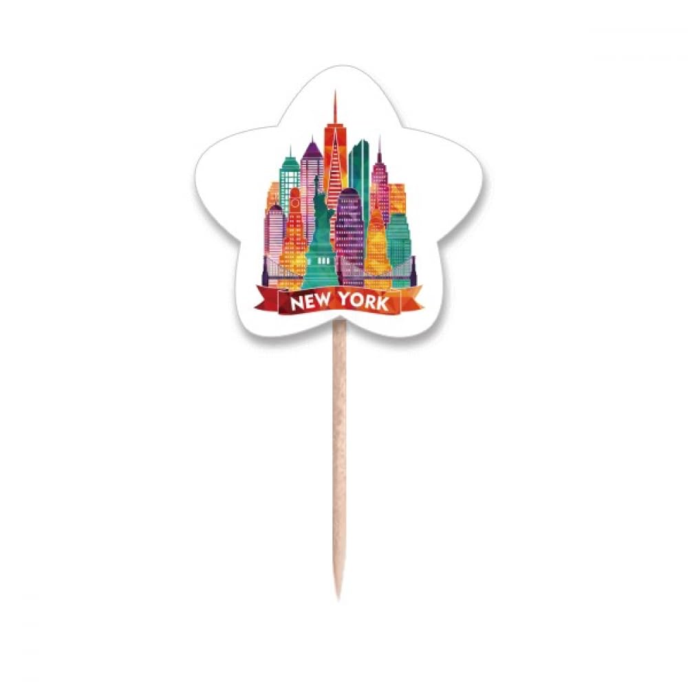 Pics à cupcakes USA America Beautiful Castle Architecture pour décoration de gâteau de fête