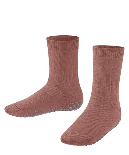 FALKE Unisex-Child Stopper Socks Catspads K Hp Cotton Wool Studs on the Sole 1 Pair, Pink Wild Rose 8803, 19/22 EU, Pink Wild Rose 8803, 19/22 EU
