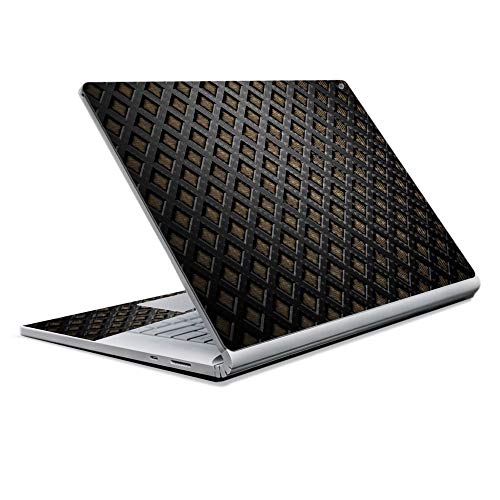 Image of MightySkins Carbon Fiber Skin for Microsoft Surface Book 2 13 inch (2017) - Black Wall,Protective, Durable Textured Carbon Fiber Finish,Easy to Apply, Remove, and Change Styles,